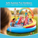 lnflatable Rainbow Ring waterslide & Sprayer Fountain waterpark - Image 4