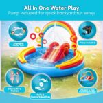 lnflatable Rainbow Ring waterslide & Sprayer Fountain waterpark - Image 3
